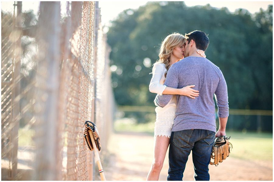baseball theme engagement photos miami