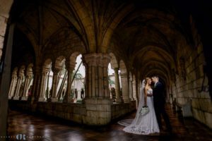 ancient spanish monastery wedding